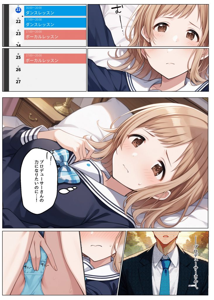 アイドルがプロデューサーと性接待の練習する話23
