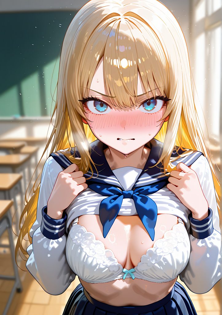 学校で半催◯を使ってみた結果 ギャル同級生編010