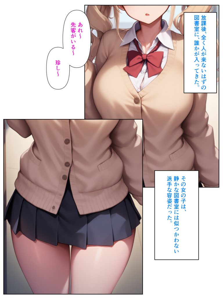 優等生の金髪ツインテの巨乳ギャルさんとラブラブエッチする話012