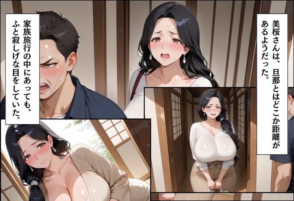 人妻キラーの俺が友達の爆乳ママを中出しで落とす話 〜温泉旅行編〜4