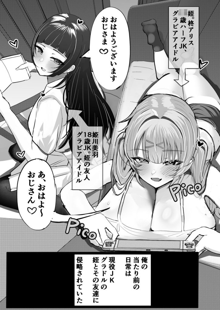 JKグラビアアイドル姪＆その友達とチンイラ「えっちごっこ」しまくる2