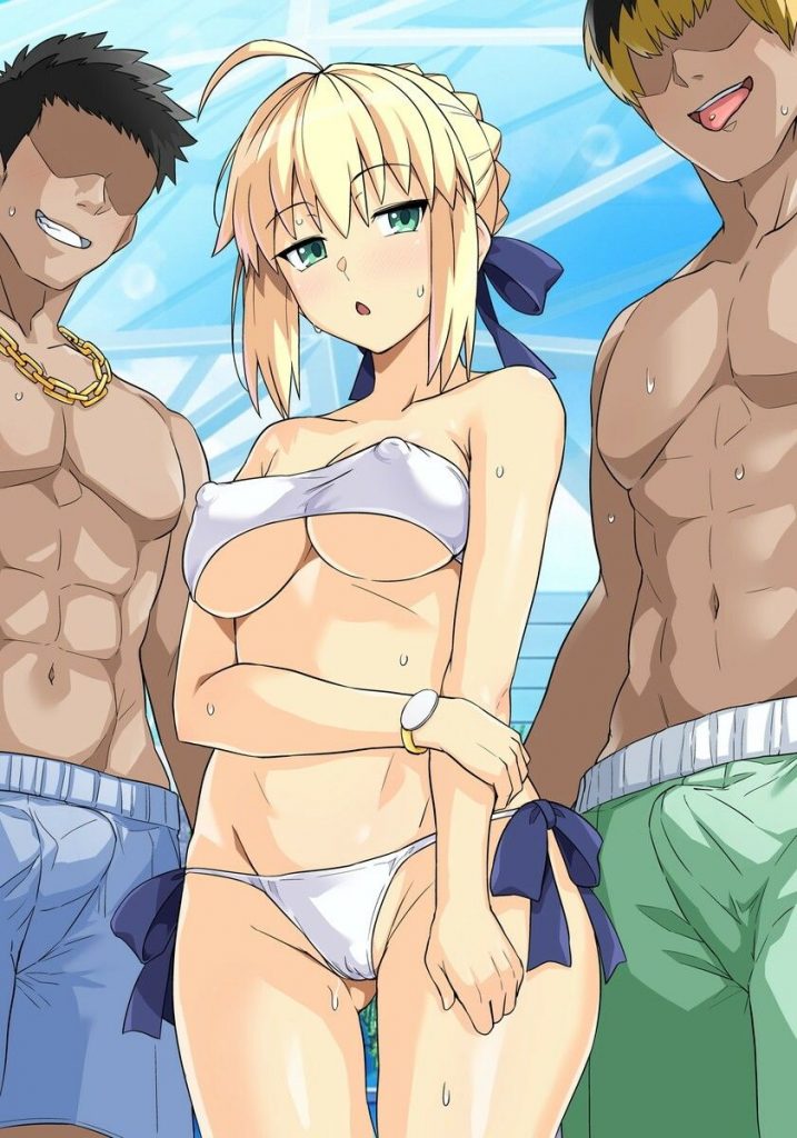 セイバーさん ヤリモクナンパ待ち プール編 （おまけミニCG集つき）10