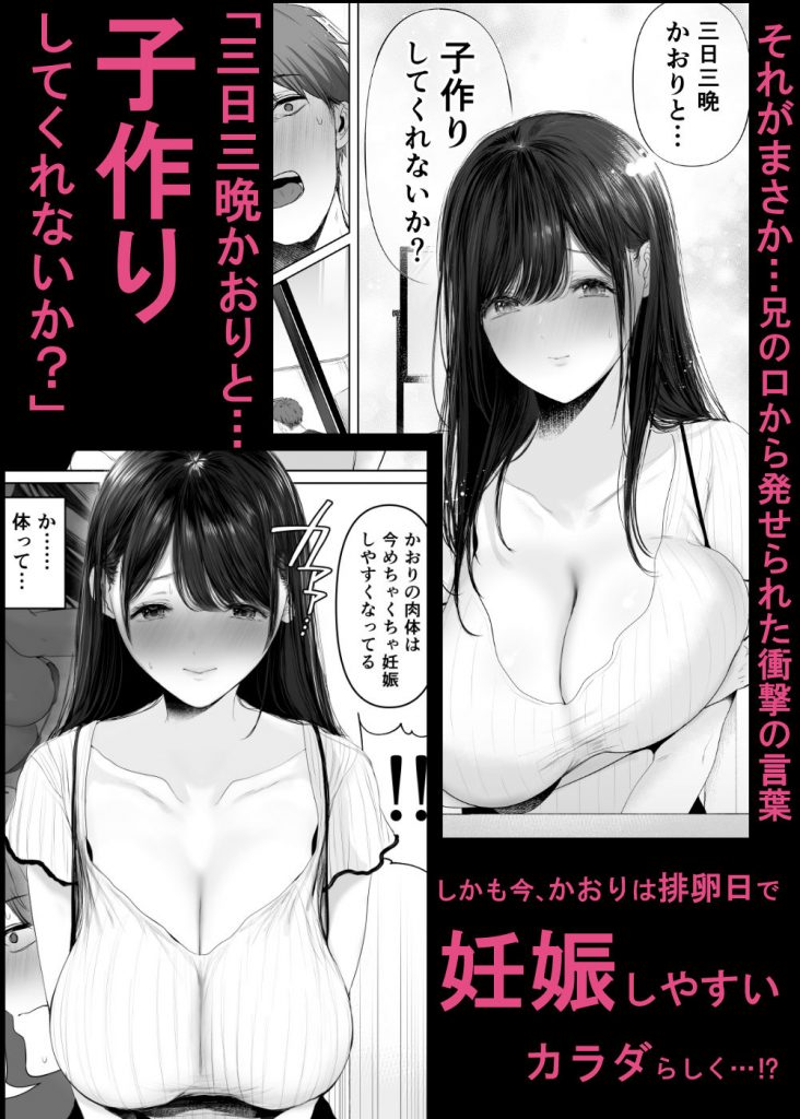 ずっと好きだった元グラドルの爆乳兄嫁と種付け交尾しまくる3日間。4