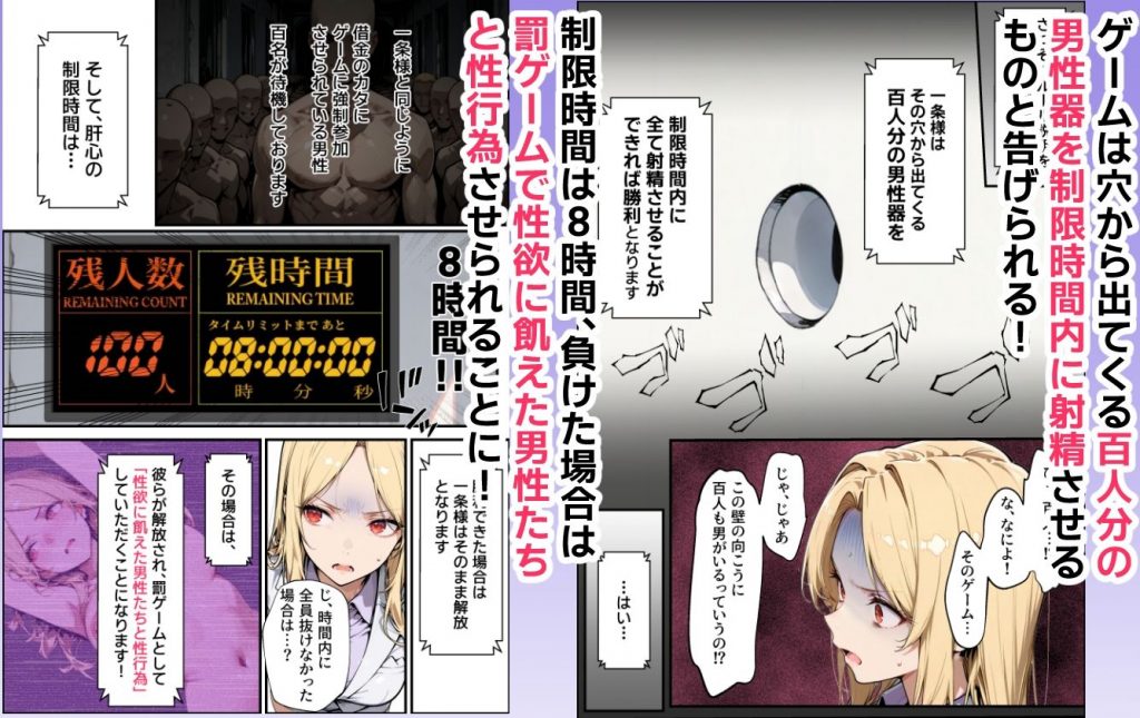 ホス狂い女社長、おち〇ぽ100本抜かないと出られない部屋、全員抜くまで帰れません！5