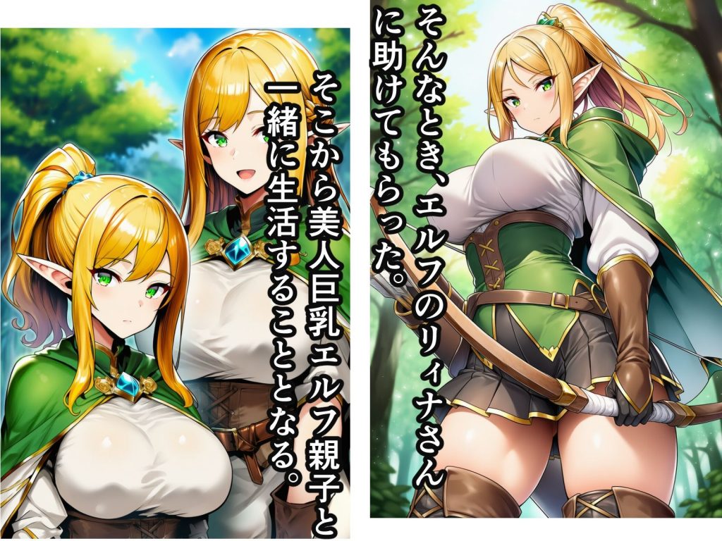 異世界転生して美人巨乳エルフ親子とらぶらぶセックスする話 〜娘編〜3