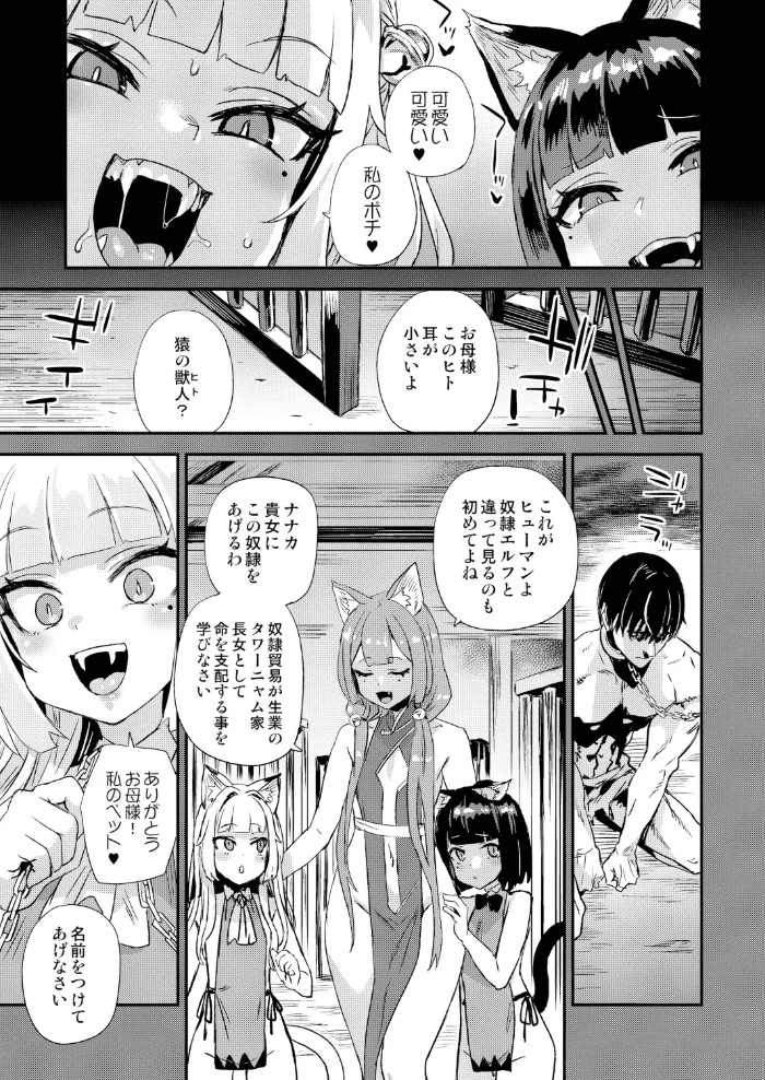 猫族娘はヒトを飼う。4