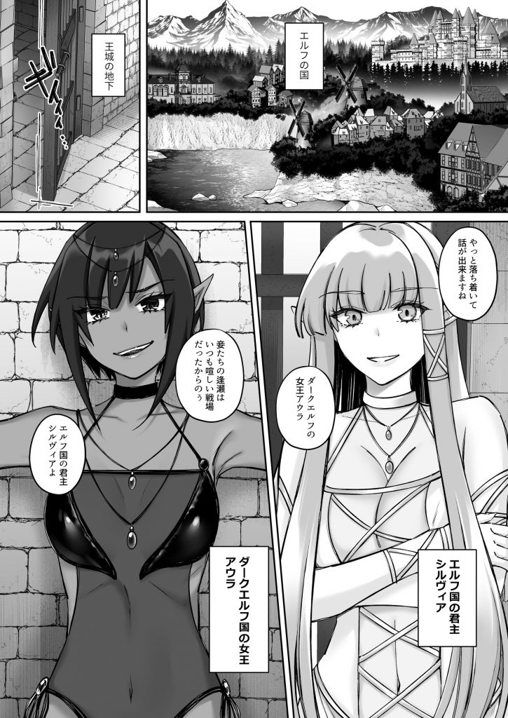 エルフ陥落 ～エルフにえっちな淫紋を付けてレズ堕ちさせる～12