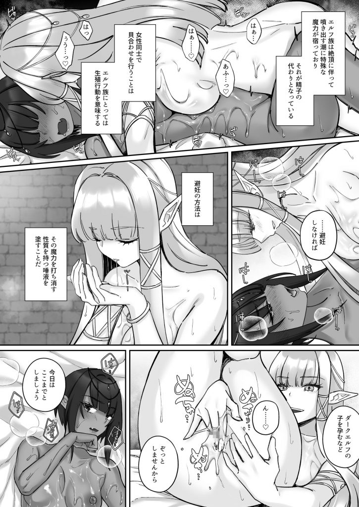 エルフ陥落 ～エルフにえっちな淫紋を付けてレズ堕ちさせる～28