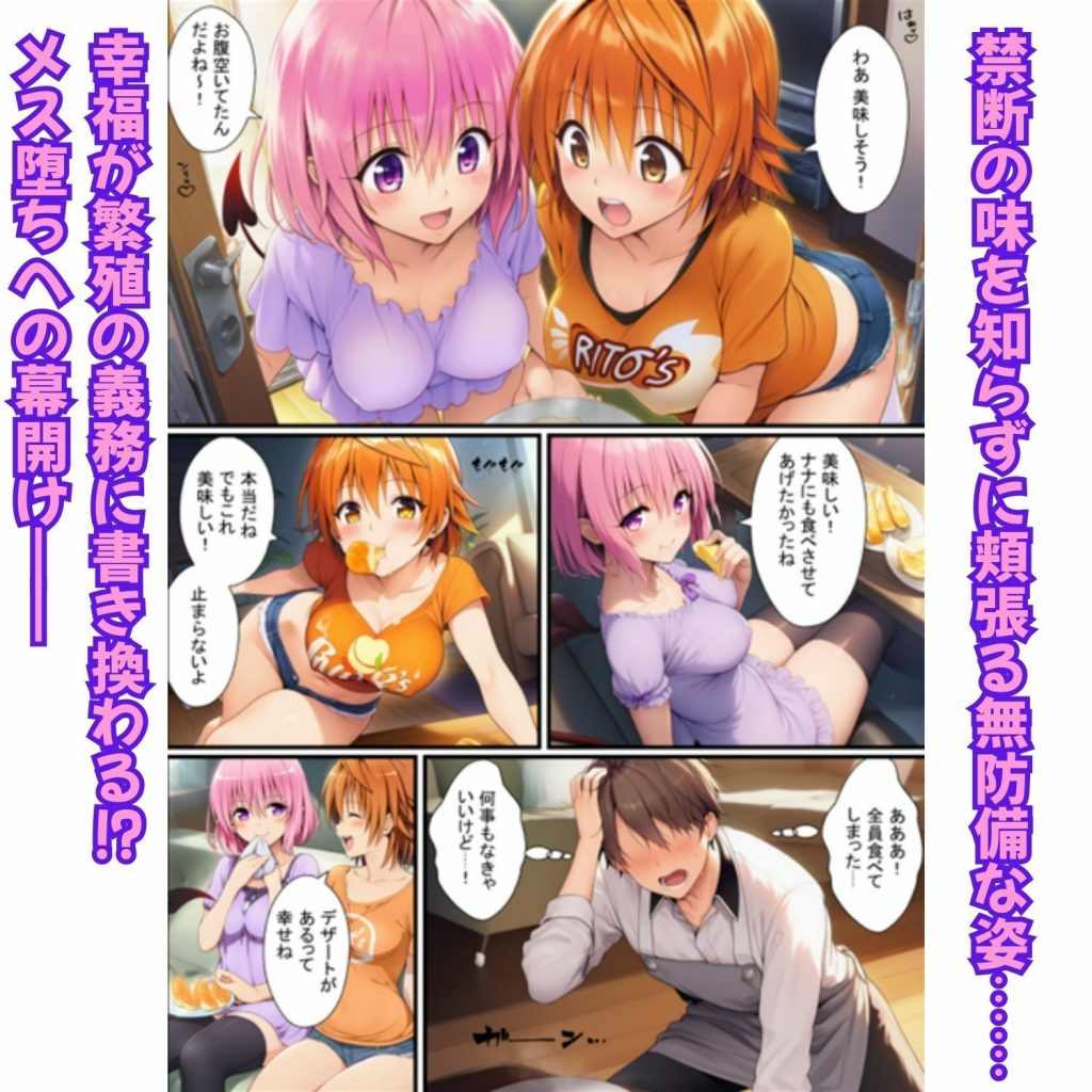 背徳の三姉妹丼！とらぶるヒロインが理性崩壊【ララ・モモ・女体化リコ編】3