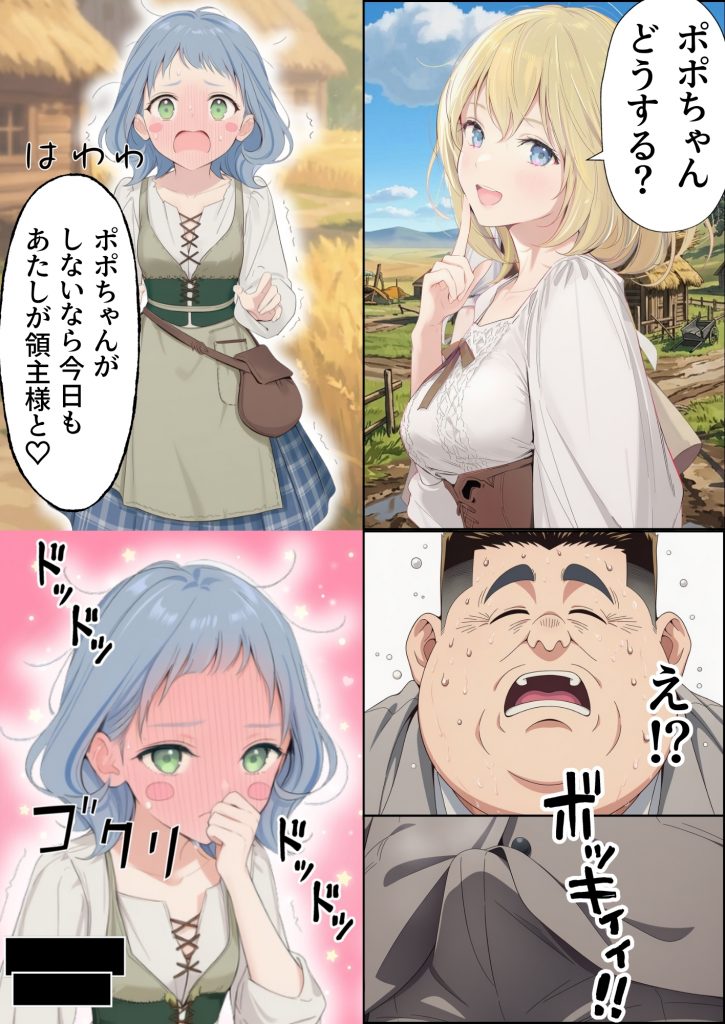 【異世界召喚】追放された種付けおじさん、辺境でハーレム悪徳領主になる95