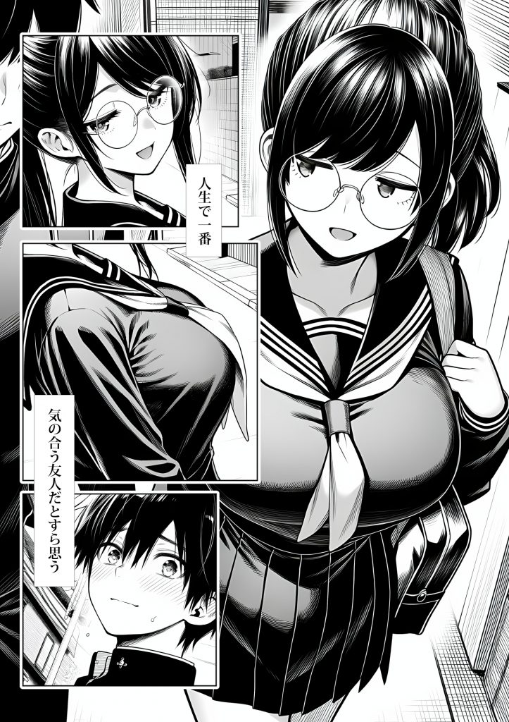 むっちり成長した幼馴染みと友達セックスする話14