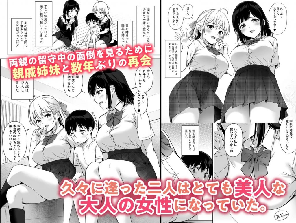ないしょのはじめて ～数年ぶりに逢った親戚の美人JK姉妹にエッチの手解きされちゃいます～3