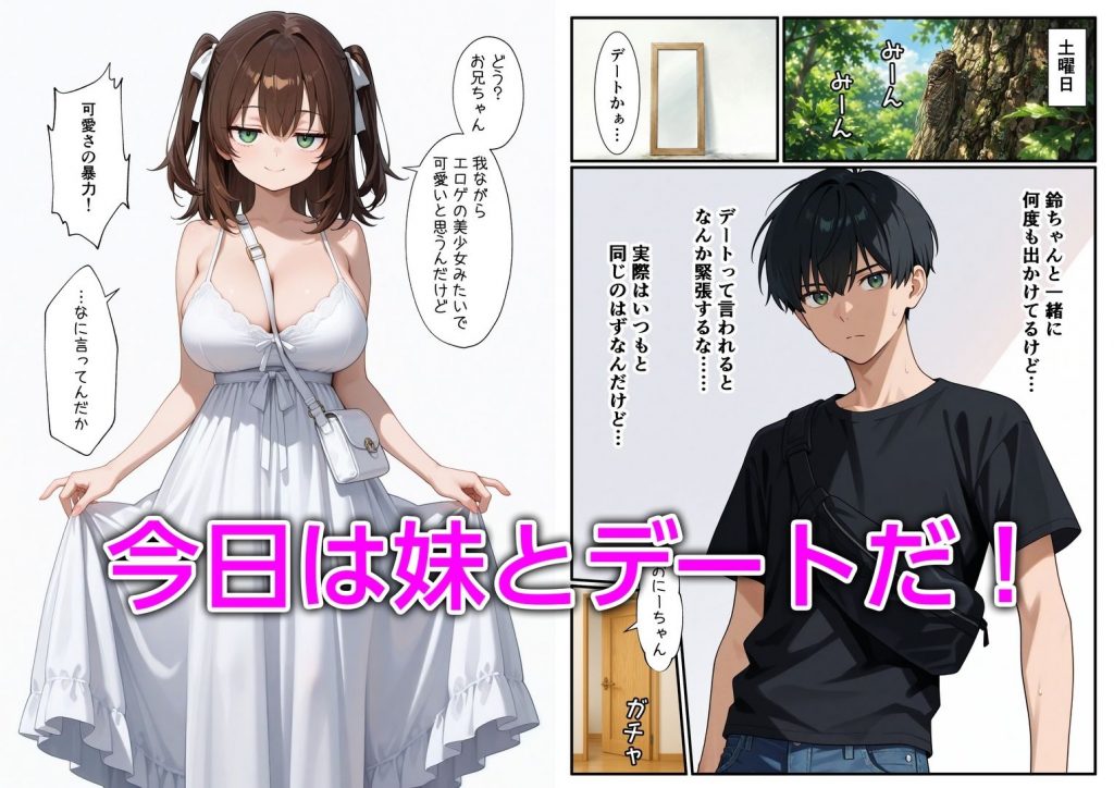 妹と恋人ごっこ 交尾ごっこ3 〜デート＆野外エッチ編〜2