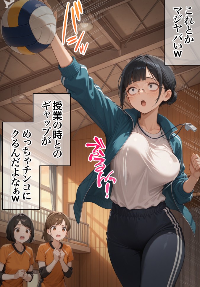 ジト目で地味な巨乳の担任を孕ませたい 担当科目:数学 バレー部顧問 独身 愛称:シズちゃん・ヤギT（30歳）20