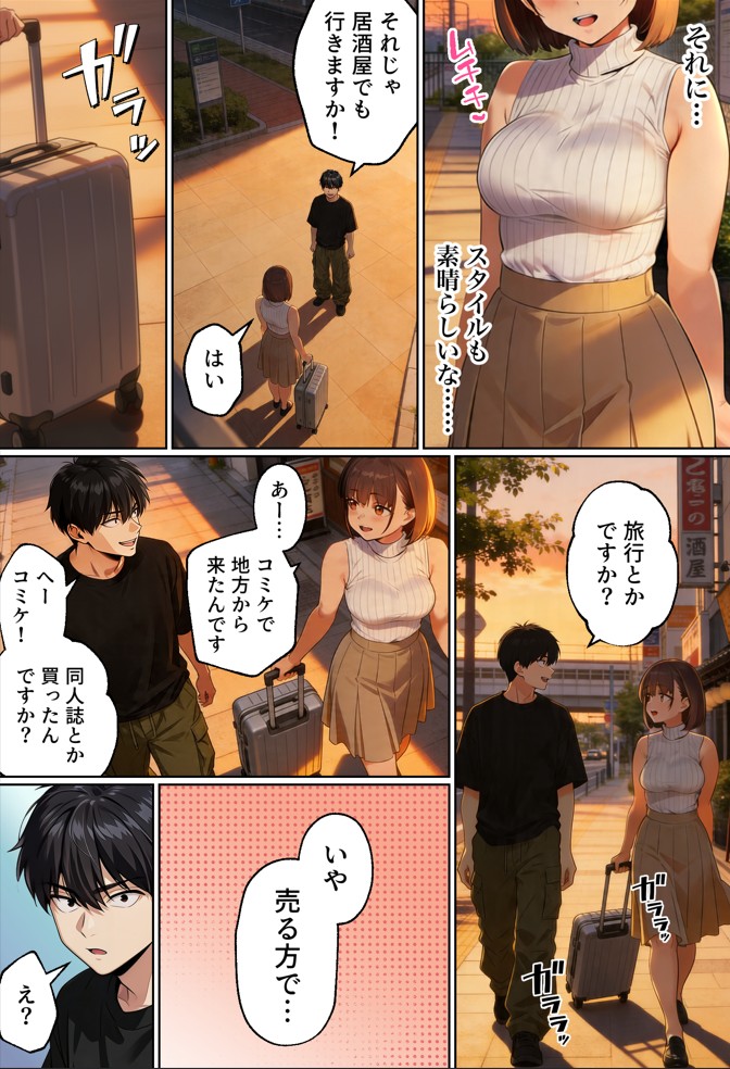 【実話】マチアプでコミケ帰りのムチムチ女エロ漫画家とマッチして、エロ漫画みたいなセックスした話www18