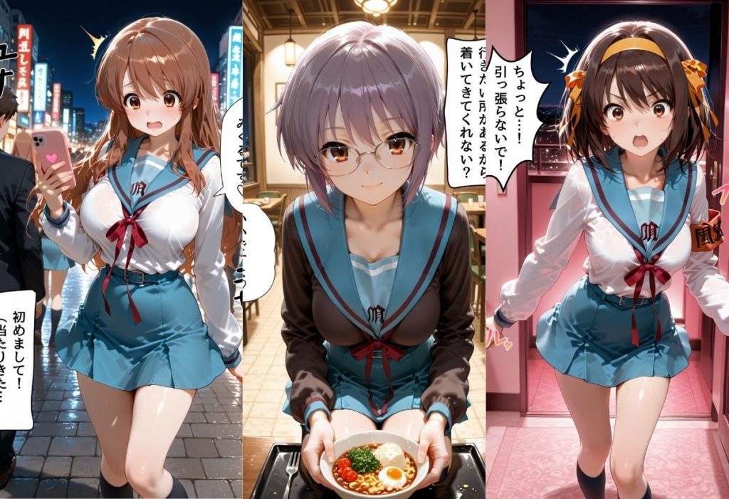 マッチングアプリで出会った美女をメス堕ちさせた話 涼○ハルヒの憂鬱編2