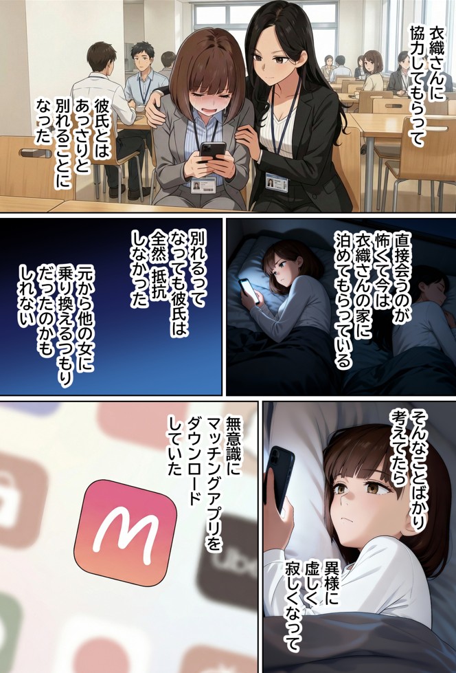 【実話】都合のいい女だったOL（23）がモラハラ彼氏から卒業して、マチアプで本命男を掴むまでwww32