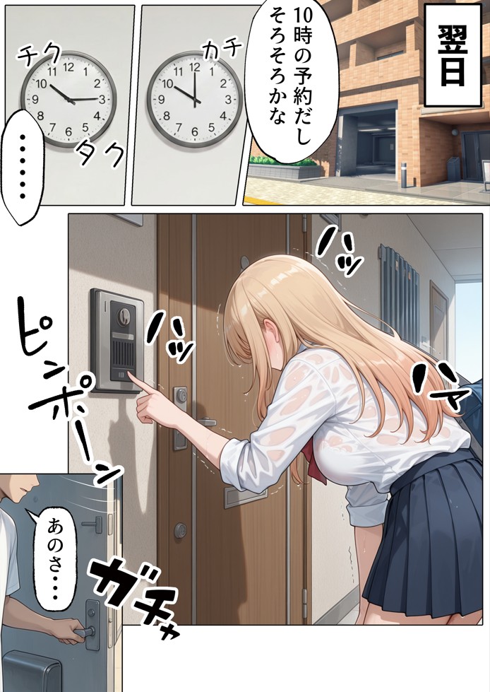 【続編:白ギャルJK2】ラブドール頼んだら、白ギャルJKが来た15