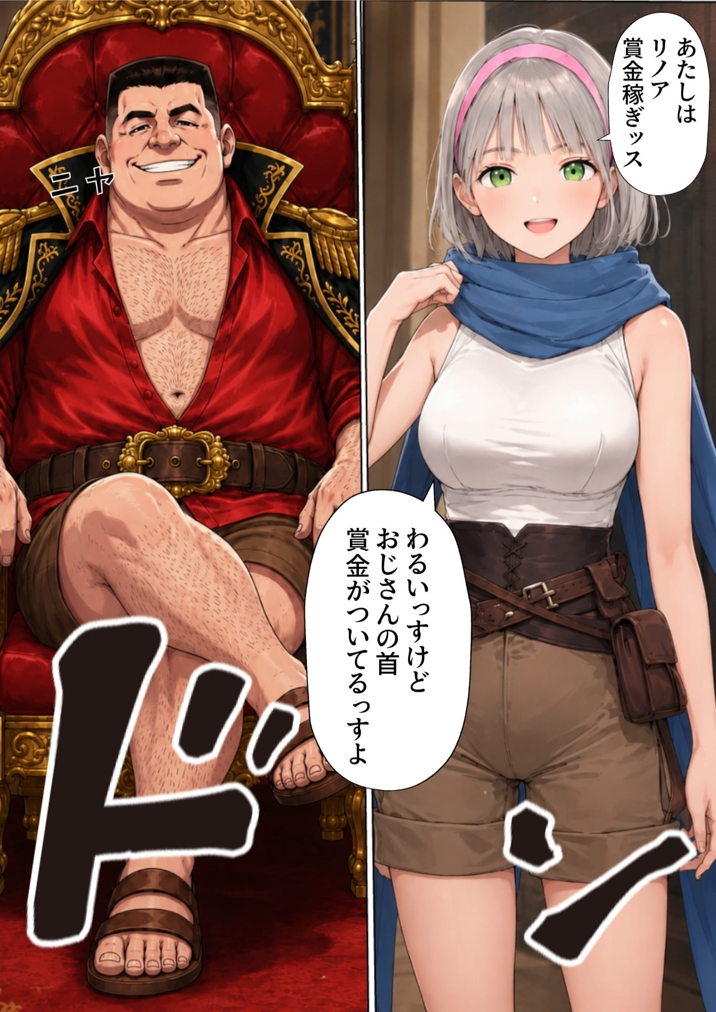 【銀髪の賞金稼ぎ編】追放された種付けおじさん、辺境でハーレム悪徳領主になる第2巻43