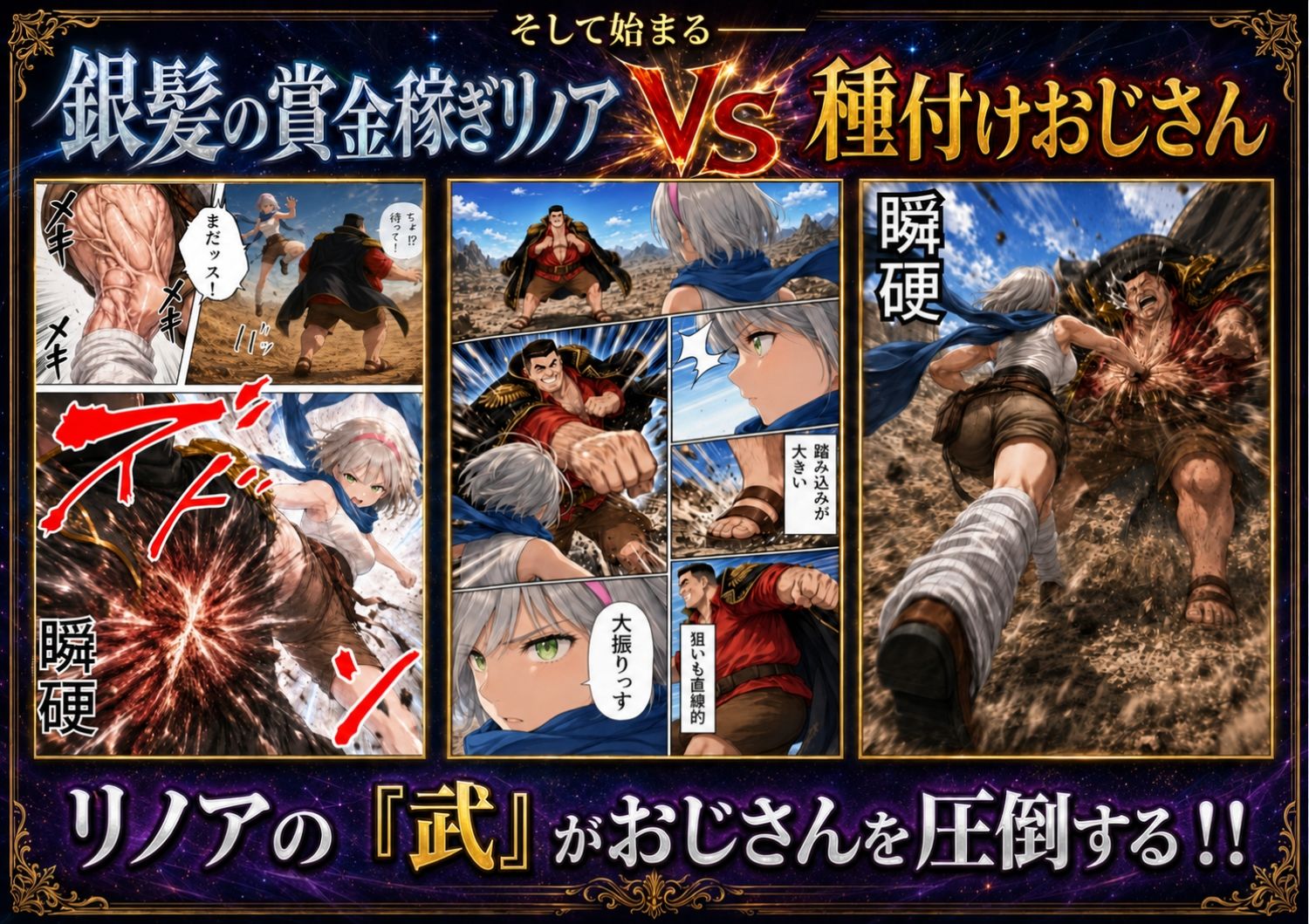 【銀髪の賞金稼ぎ編】追放された種付けおじさん、辺境でハーレム悪徳領主になる第2巻5