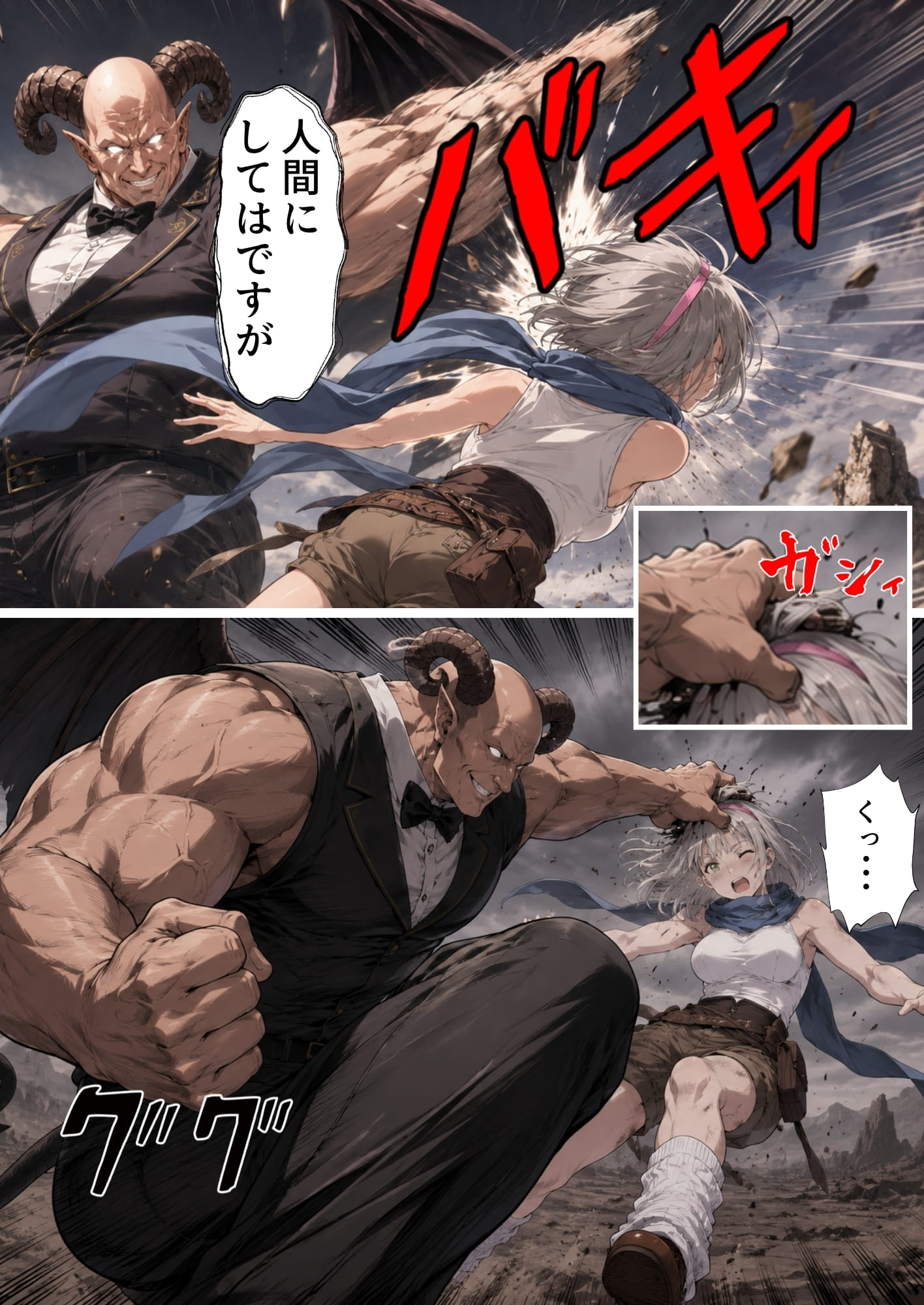 【銀髪の賞金稼ぎ編】追放された種付けおじさん、辺境でハーレム悪徳領主になる第2巻84