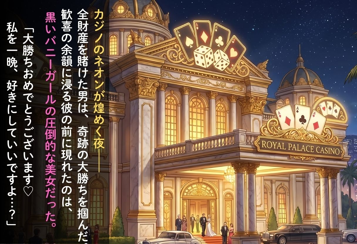 カジノで大勝利！VIP専用 バニーガールを朝までハメまくる話 月〇日のたわわ編2
