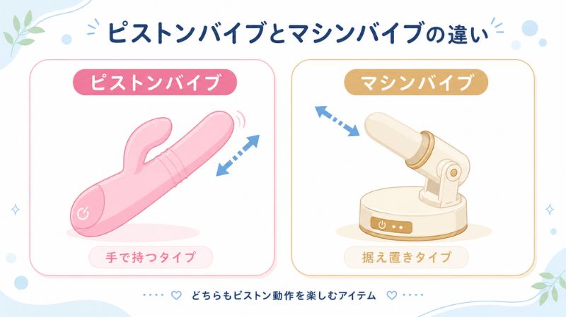 ピストンバイブとは？マシンバイブ・ピストンマシーンとの違い