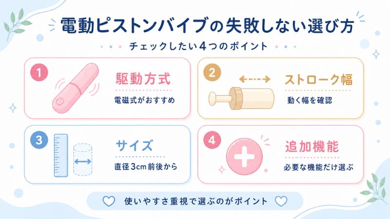 電動ピストンバイブの失敗しない選び方