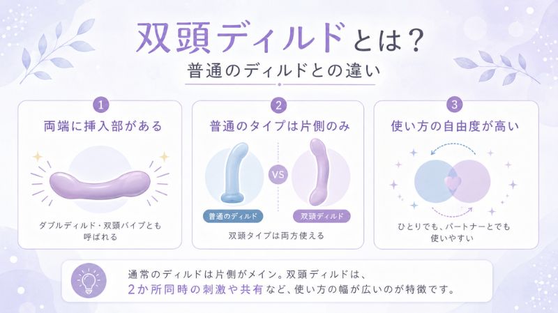 双頭ディルドとは？普通のディルドとの違い
