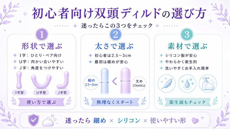 初心者向け双頭ディルドの選び方